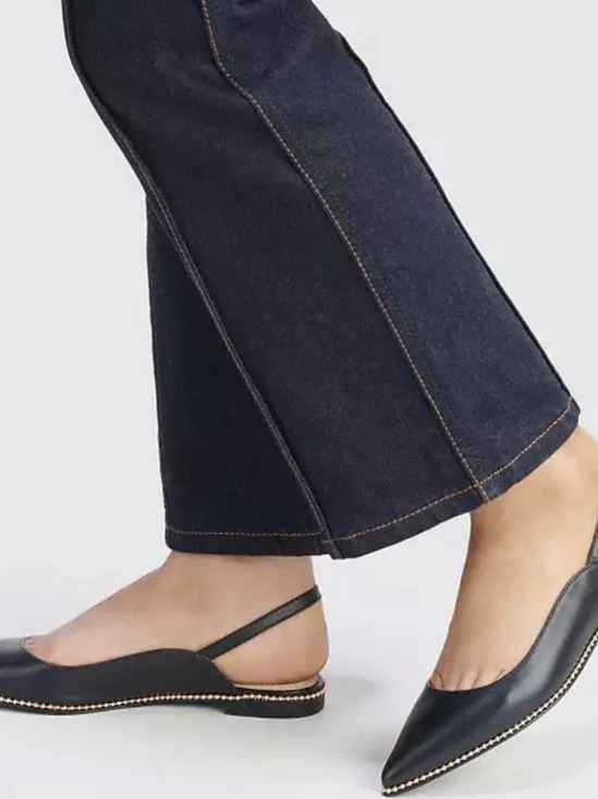 Coach Shoes - Coach Vae Leather Pointed Toe Slingback Flats in Black